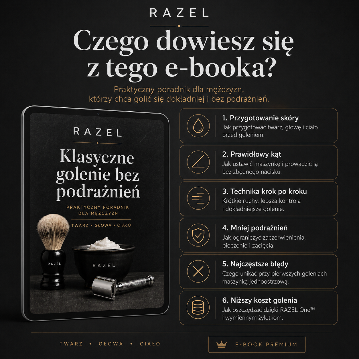 E-book - Klasyczne golenie bez podrażnień