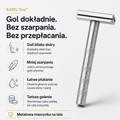 RAZEL One™ + 5 wymiennych żyletek GRATIS