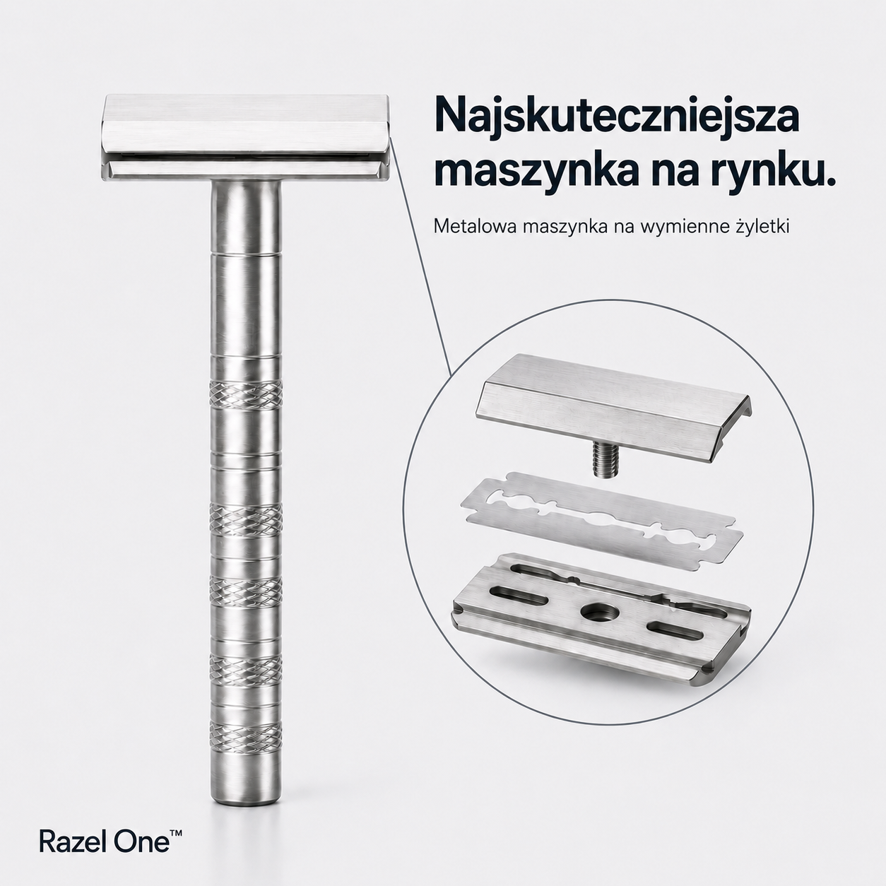 RAZEL One™ + 5 wymiennych żyletek GRATIS