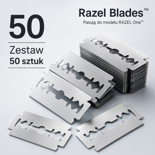 50 szt. wymiennych żyletek