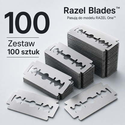 100 szt. wymiennych żyletek